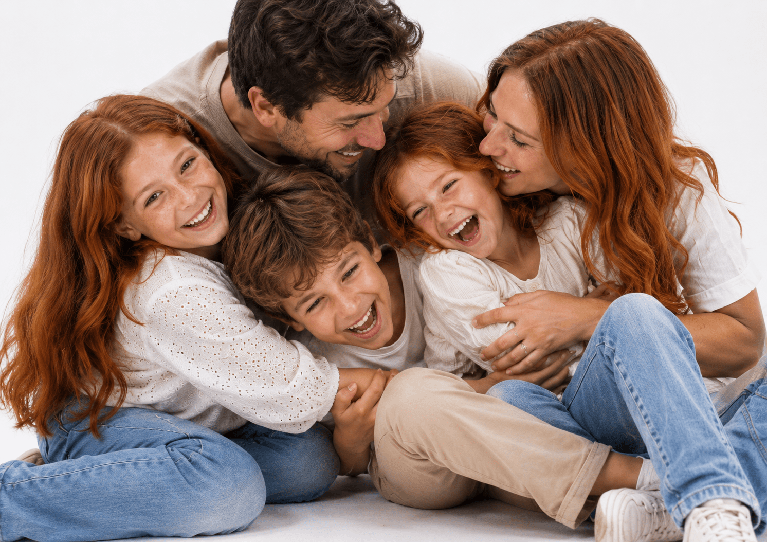 sesión de fotos de familia